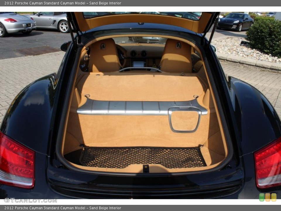 Sand Beige Interior Trunk for the 2012 Porsche Cayman  #53556254