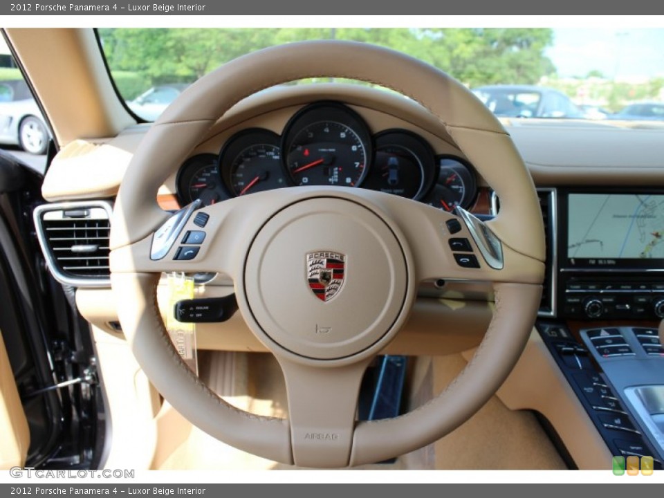 Luxor Beige Interior Steering Wheel for the 2012 Porsche Panamera 4 #53556606