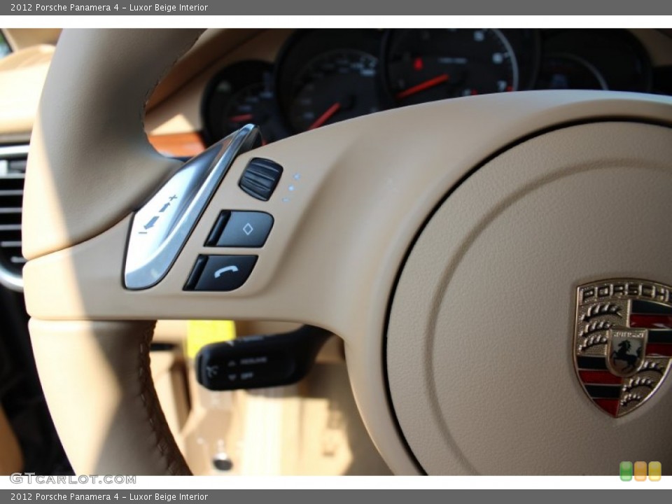 Luxor Beige Interior Controls for the 2012 Porsche Panamera 4 #53556621