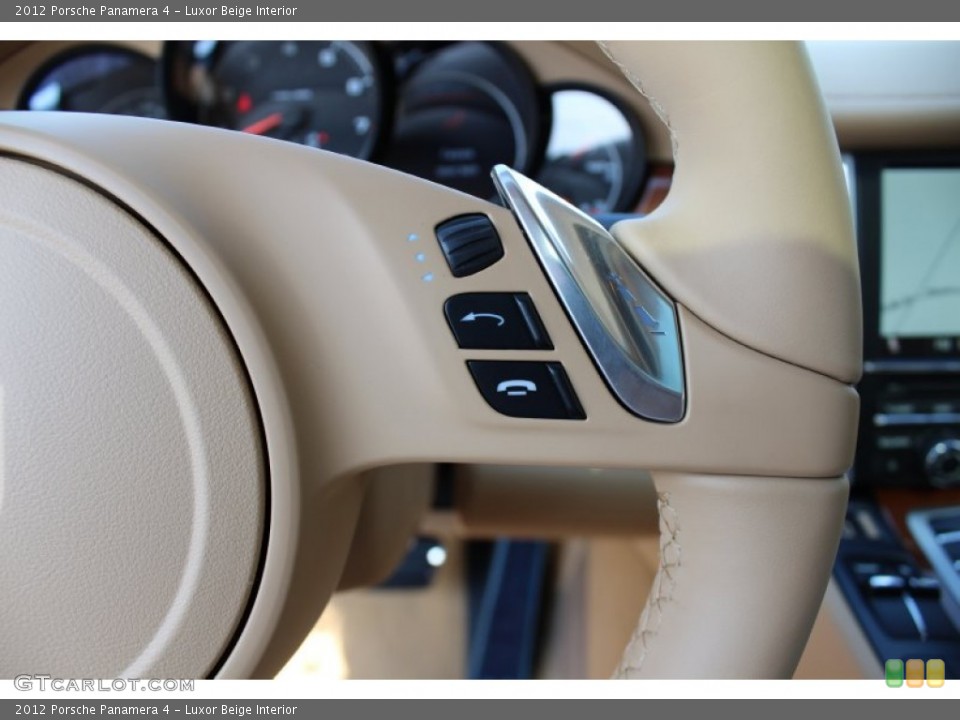 Luxor Beige Interior Controls for the 2012 Porsche Panamera 4 #53556636