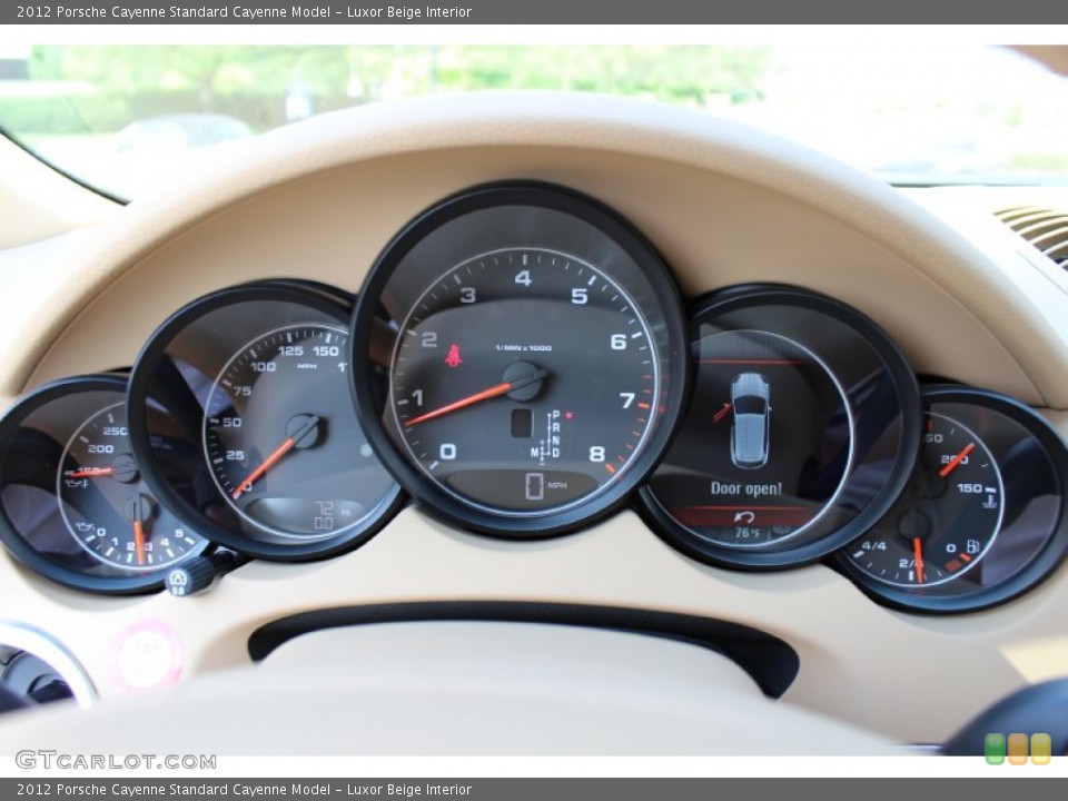 Luxor Beige Interior Gauges for the 2012 Porsche Cayenne  #53557161