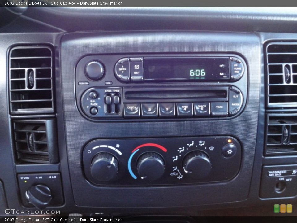 Dark Slate Gray Interior Audio System for the 2003 Dodge Dakota SXT Club Cab 4x4 #53557254