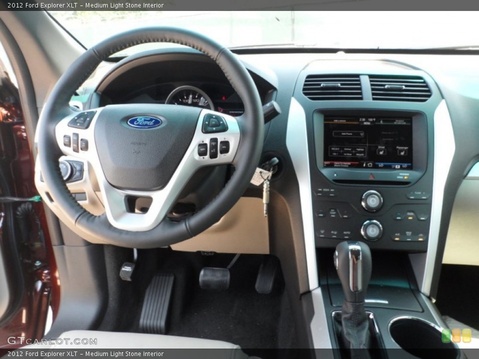 Medium Light Stone Interior Dashboard for the 2012 Ford Explorer XLT #53557314