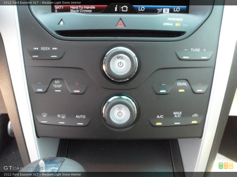 Medium Light Stone Interior Controls for the 2012 Ford Explorer XLT #53557356