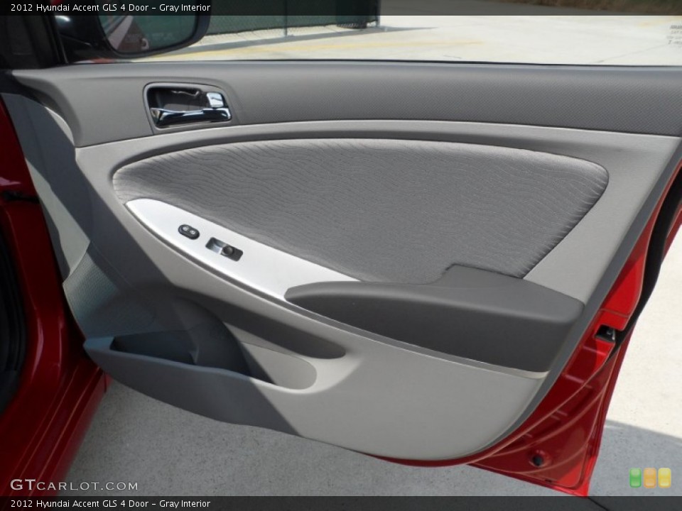Gray Interior Door Panel for the 2012 Hyundai Accent GLS 4 Door #53557737