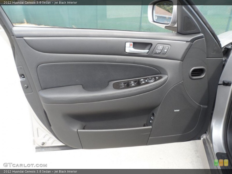 Jet Black Interior Door Panel for the 2012 Hyundai Genesis 3.8 Sedan #53558838