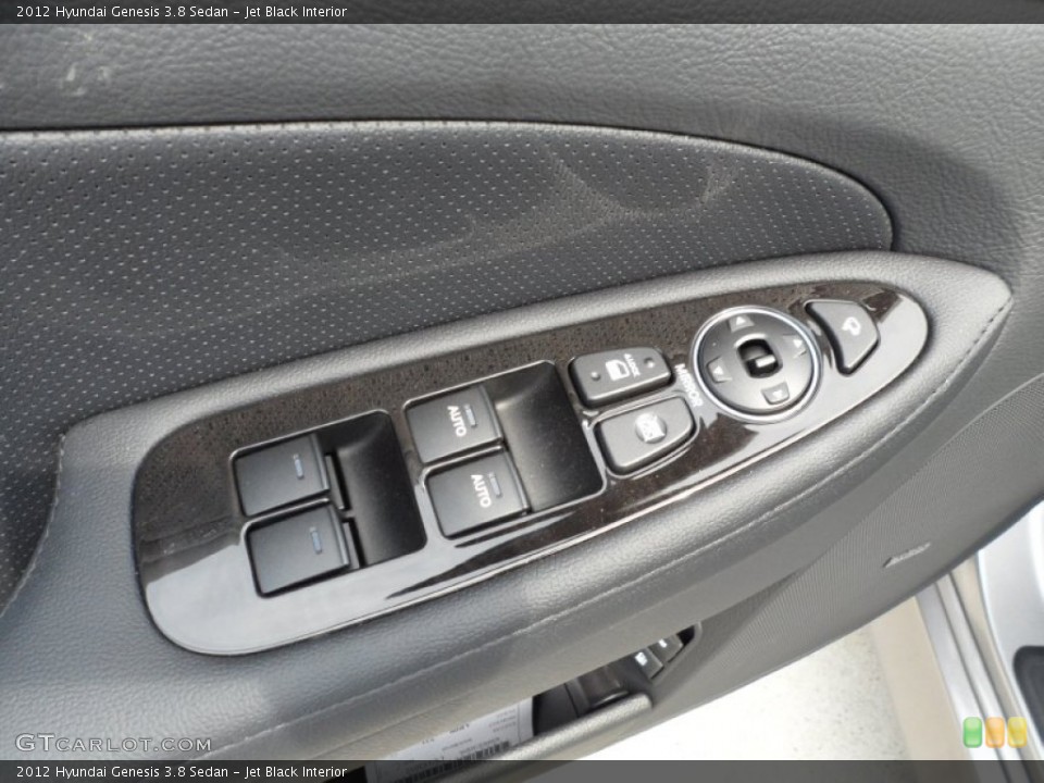 Jet Black Interior Controls for the 2012 Hyundai Genesis 3.8 Sedan #53558868