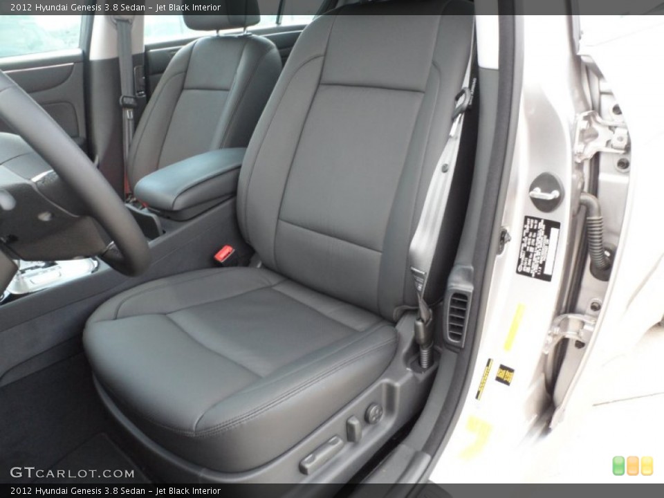 Jet Black Interior Photo for the 2012 Hyundai Genesis 3.8 Sedan #53558886