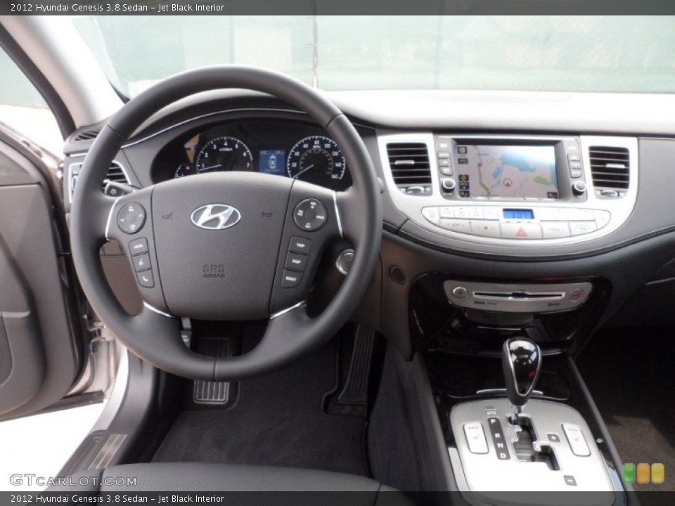 Jet Black Interior Dashboard for the 2012 Hyundai Genesis 3.8 Sedan #53558925