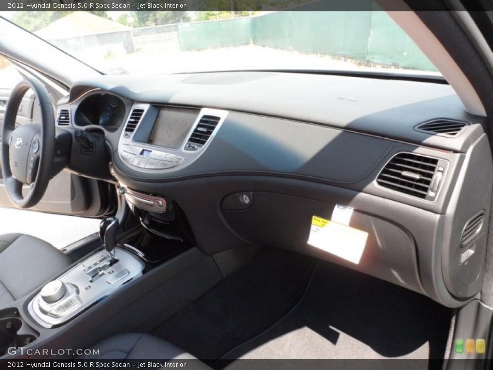 Jet Black Interior Dashboard for the 2012 Hyundai Genesis 5.0 R Spec Sedan #53559342