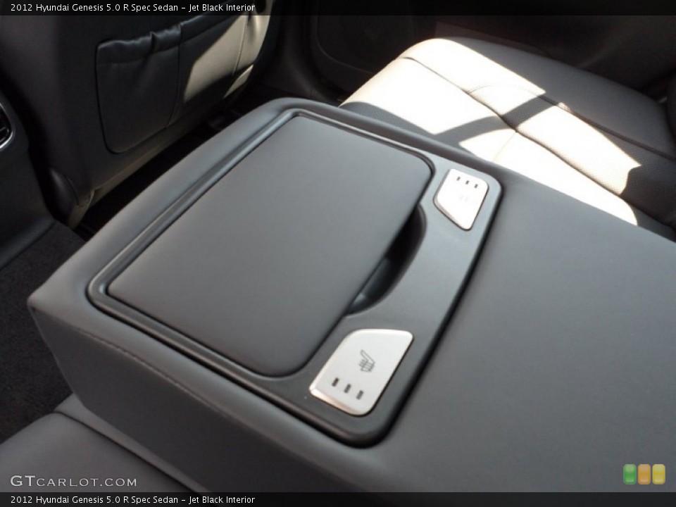 Jet Black Interior Controls for the 2012 Hyundai Genesis 5.0 R Spec Sedan #53559462