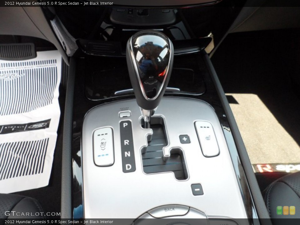 Jet Black Interior Transmission for the 2012 Hyundai Genesis 5.0 R Spec Sedan #53559546