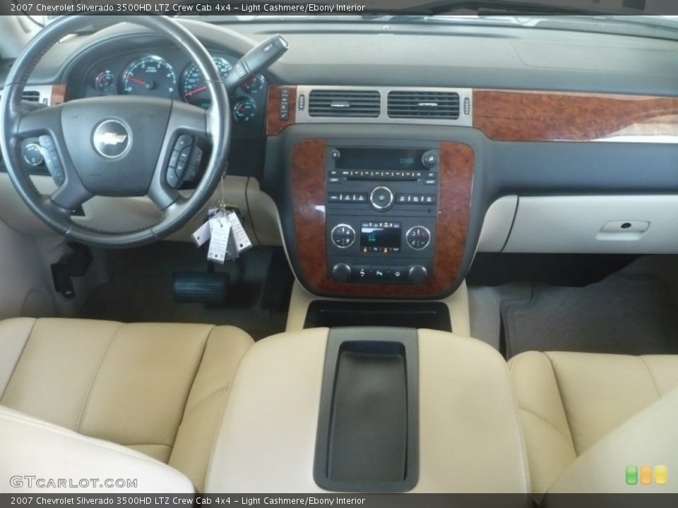 Light Cashmere/Ebony Interior Dashboard for the 2007 Chevrolet Silverado 3500HD LTZ Crew Cab 4x4 #53560677