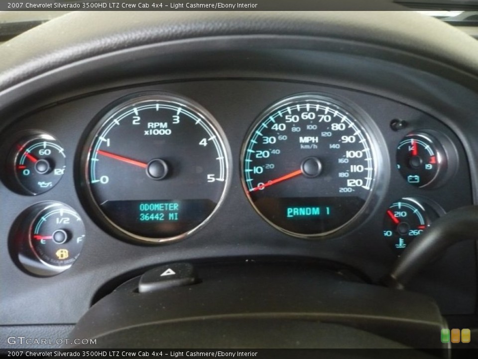Light Cashmere/Ebony Interior Gauges for the 2007 Chevrolet Silverado 3500HD LTZ Crew Cab 4x4 #53560952