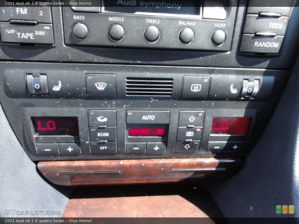 Onyx Interior Controls for the 2001 Audi A6 2.8 quattro Sedan #53563020