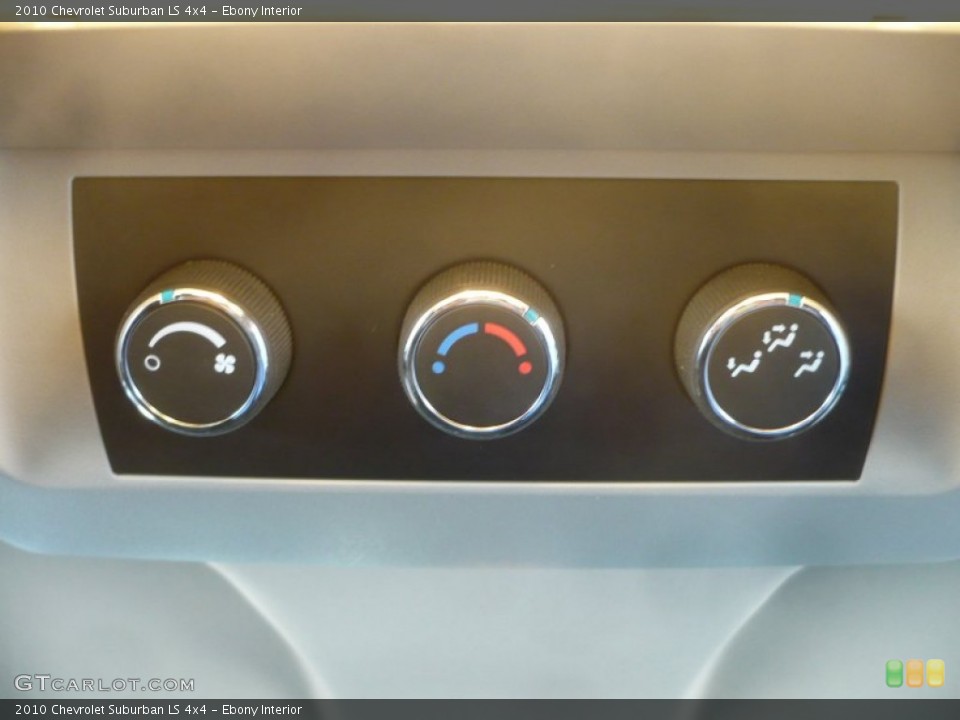 Ebony Interior Controls for the 2010 Chevrolet Suburban LS 4x4 #53563113