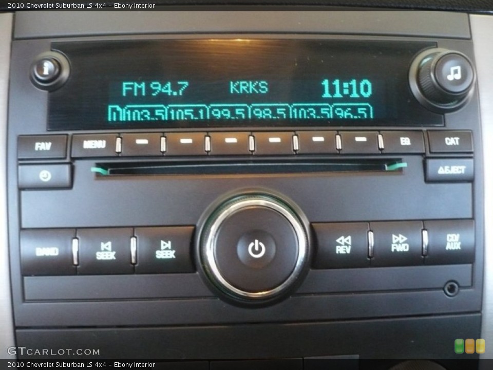 Ebony Interior Audio System for the 2010 Chevrolet Suburban LS 4x4 #53563257