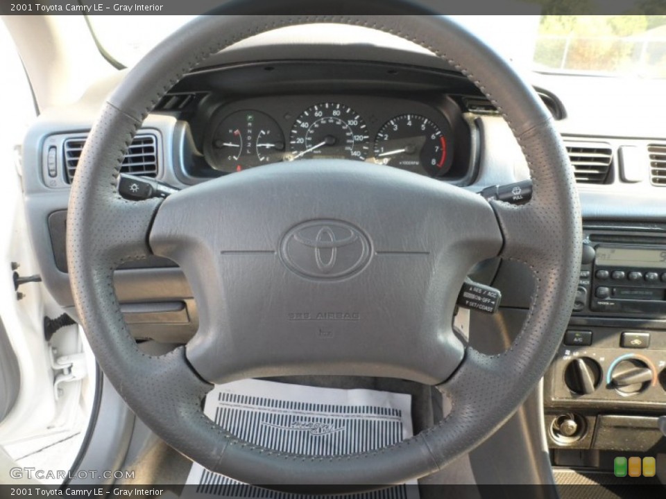 Gray Interior Steering Wheel for the 2001 Toyota Camry LE #53563761