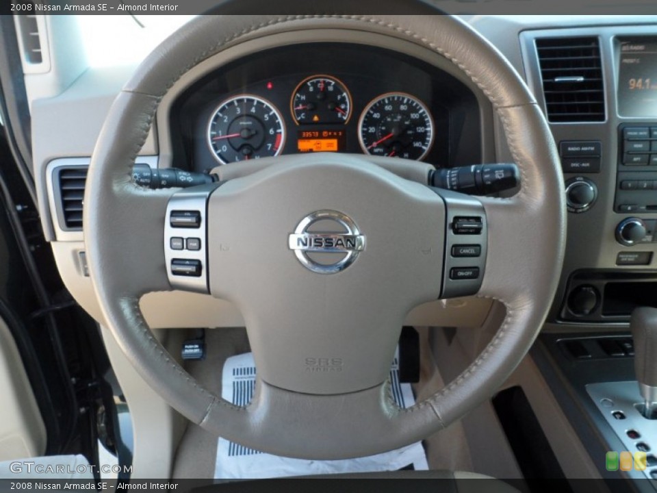 Almond Interior Steering Wheel for the 2008 Nissan Armada SE #53569746