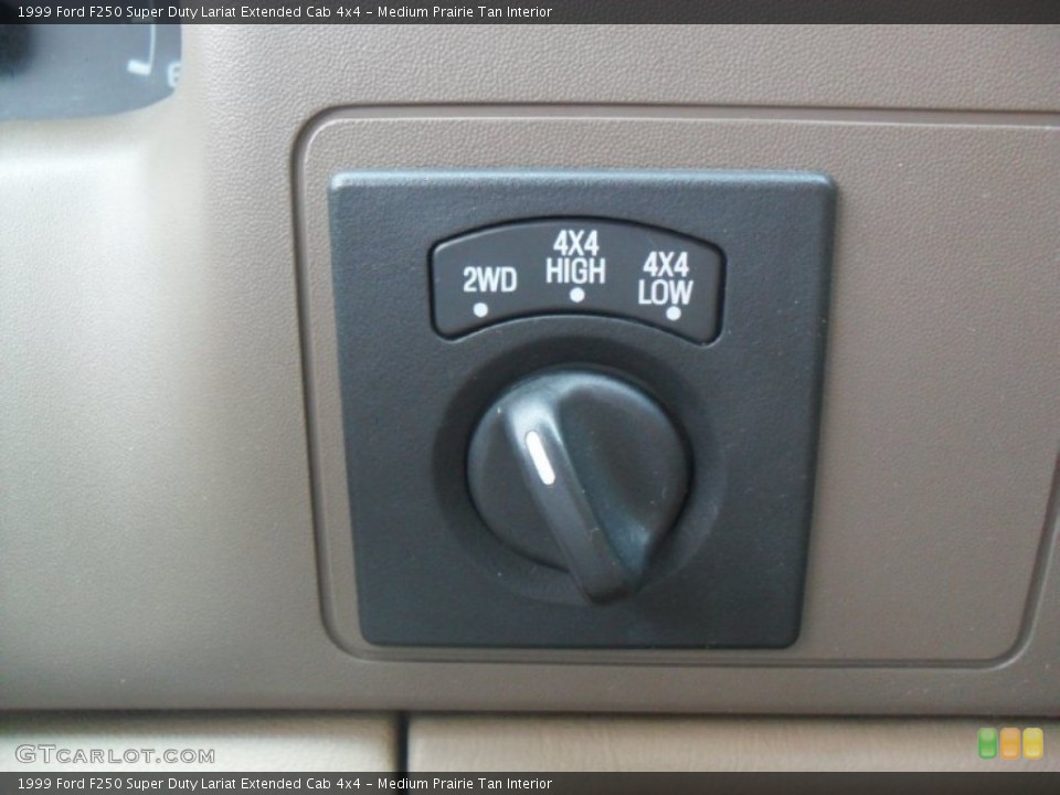 Medium Prairie Tan Interior Controls for the 1999 Ford F250 Super Duty Lariat Extended Cab 4x4 #53571148