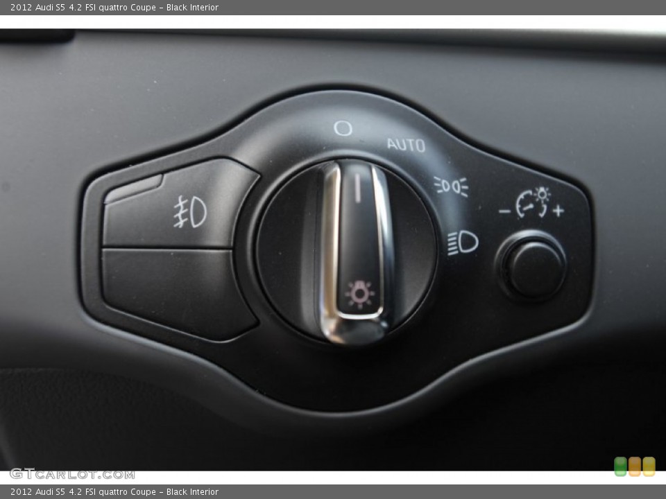 Black Interior Controls for the 2012 Audi S5 4.2 FSI quattro Coupe #53571291