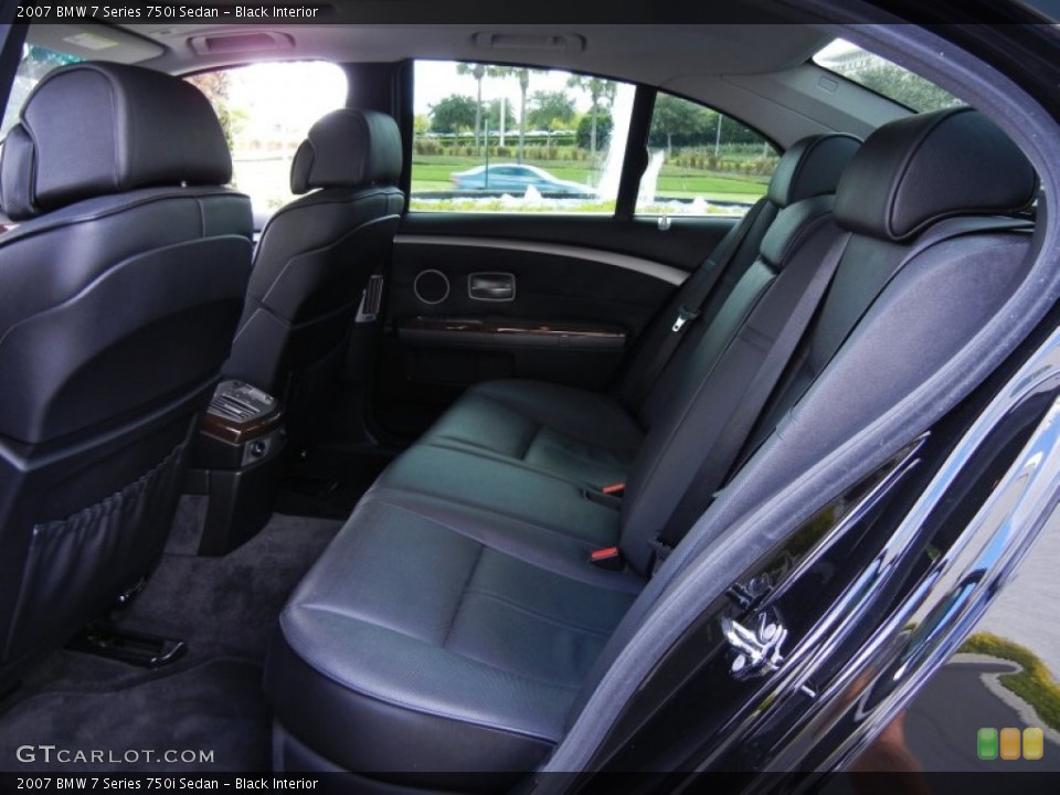 Black Interior Photo for the 2007 BMW 7 Series 750i Sedan #53571303