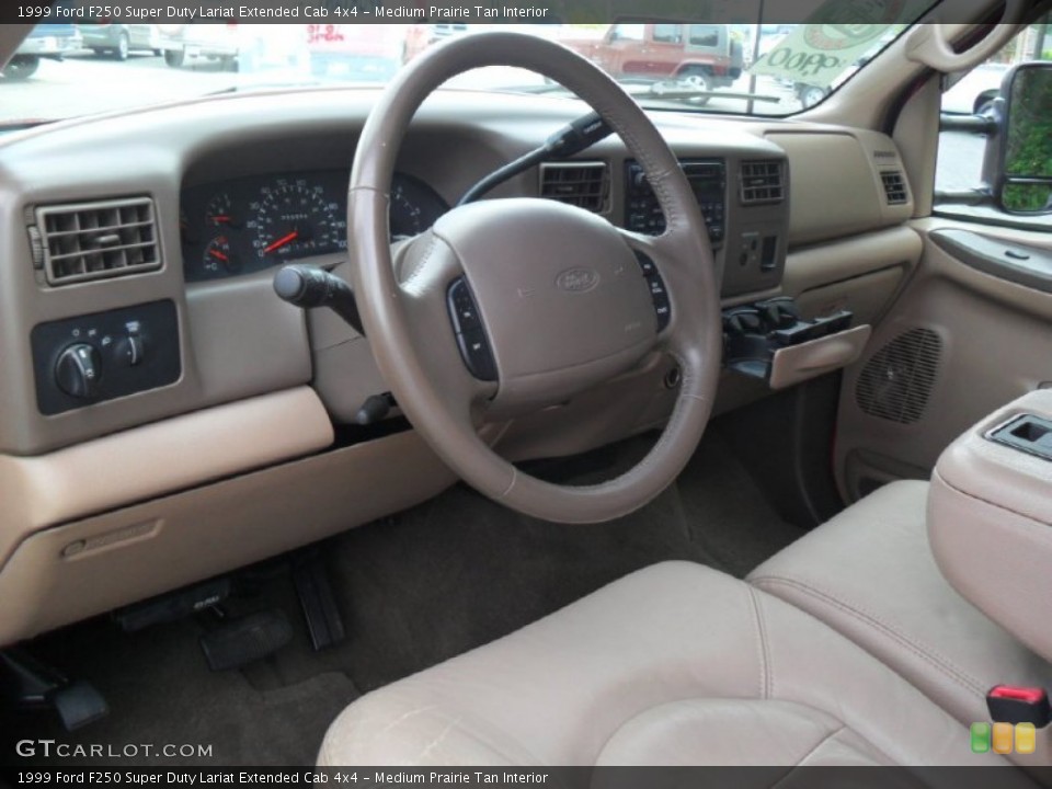 Medium Prairie Tan Interior Photo for the 1999 Ford F250 Super Duty Lariat Extended Cab 4x4 #53571369