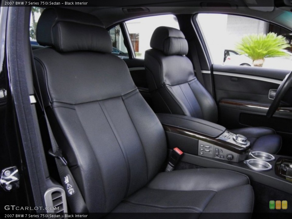 Black Interior Photo for the 2007 BMW 7 Series 750i Sedan #53571393