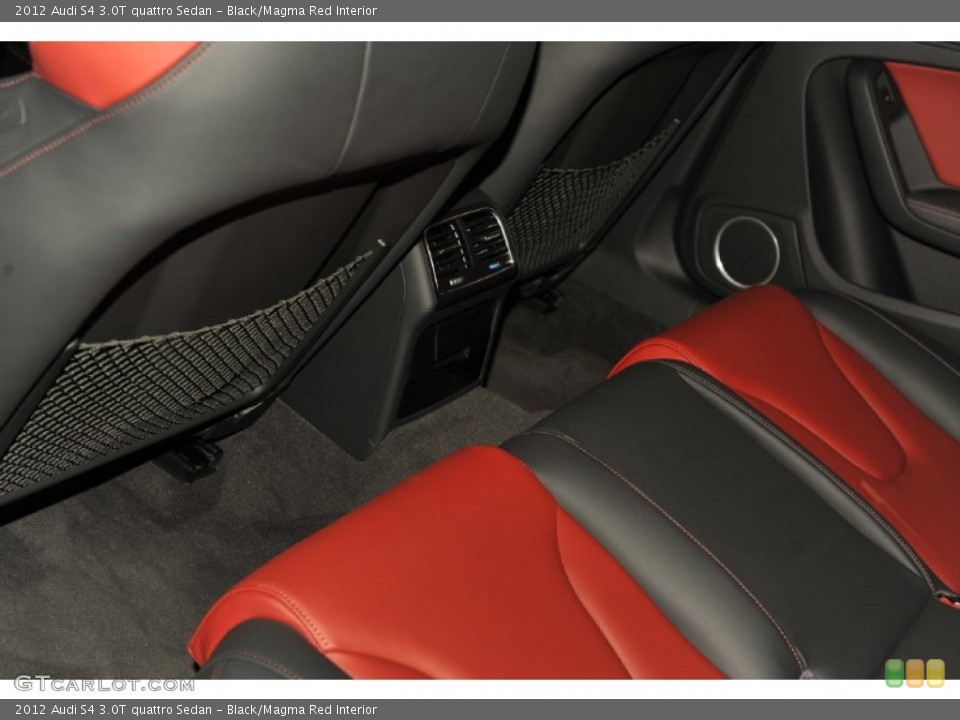 Black/Magma Red Interior Photo for the 2012 Audi S4 3.0T quattro Sedan #53571969