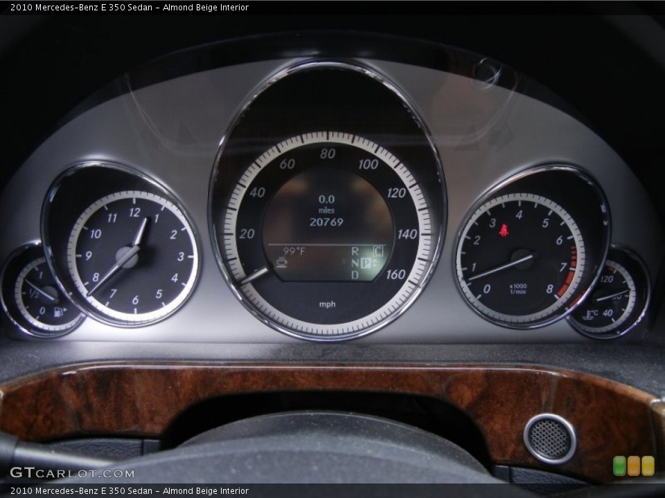 Almond Beige Interior Gauges for the 2010 Mercedes-Benz E 350 Sedan #53571981