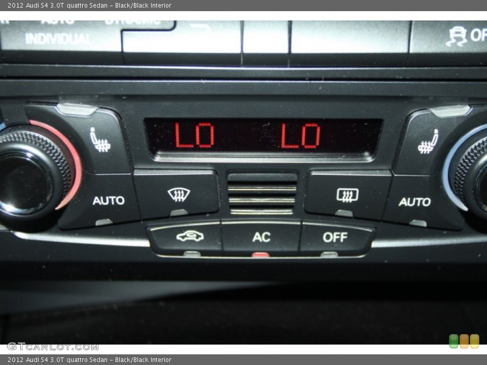 Black/Black Interior Controls for the 2012 Audi S4 3.0T quattro Sedan #53572580