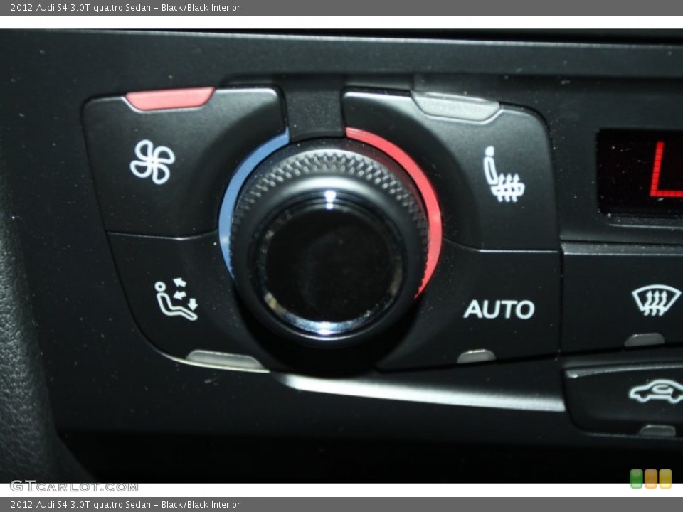 Black/Black Interior Controls for the 2012 Audi S4 3.0T quattro Sedan #53572593