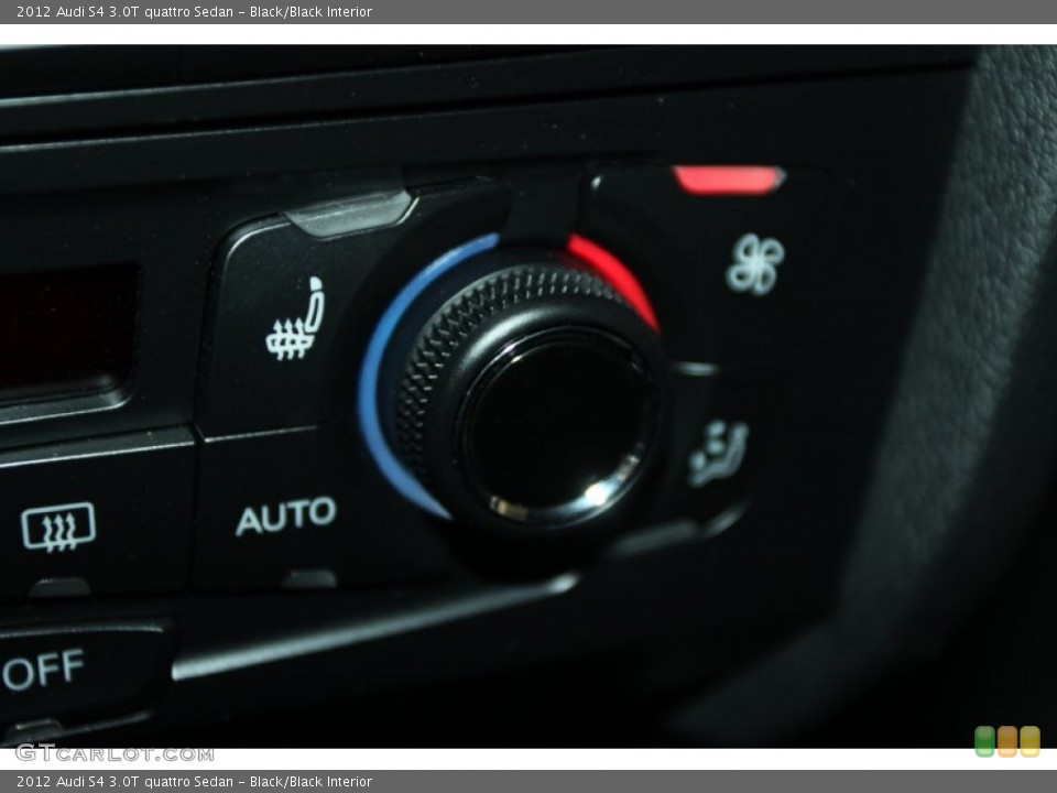Black/Black Interior Controls for the 2012 Audi S4 3.0T quattro Sedan #53572599