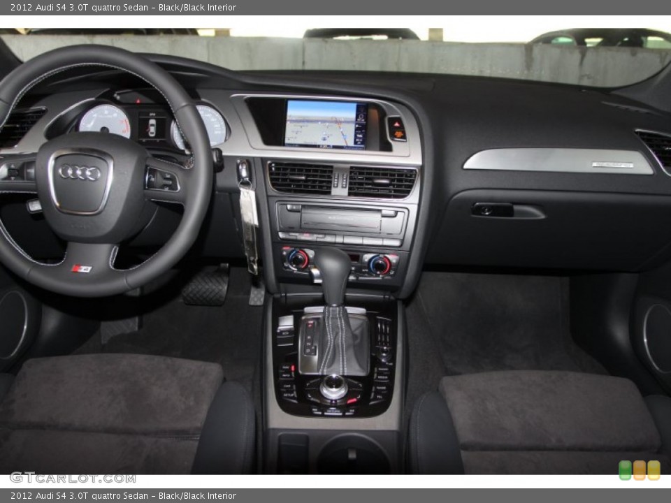 Black/Black Interior Dashboard for the 2012 Audi S4 3.0T quattro Sedan #53572655