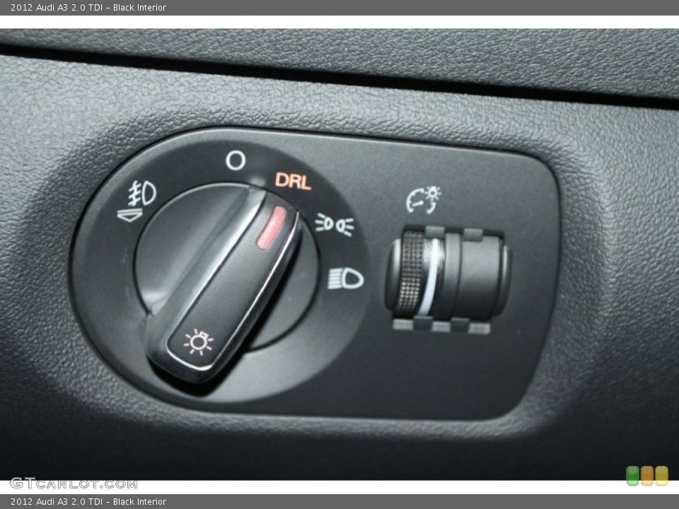 Black Interior Controls for the 2012 Audi A3 2.0 TDI #53573055