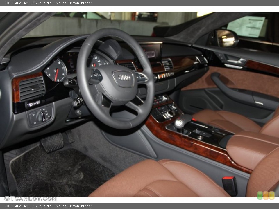 Nougat Brown 2012 Audi A8 Interiors