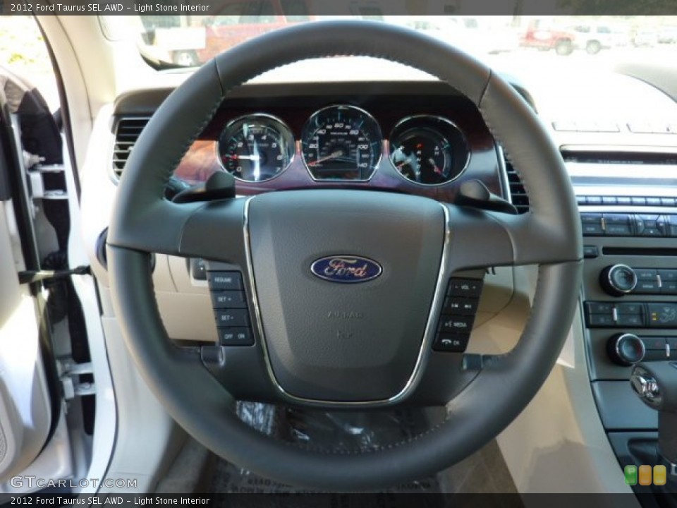 Light Stone Interior Steering Wheel for the 2012 Ford Taurus SEL AWD #53573601