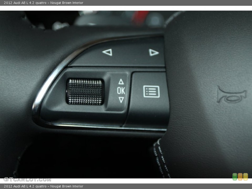 Nougat Brown Interior Controls for the 2012 Audi A8 L 4.2 quattro #53573685