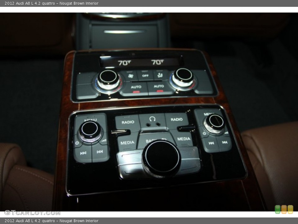Nougat Brown Interior Controls for the 2012 Audi A8 L 4.2 quattro #53573875