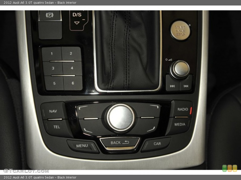 Black Interior Controls for the 2012 Audi A6 3.0T quattro Sedan #53574495