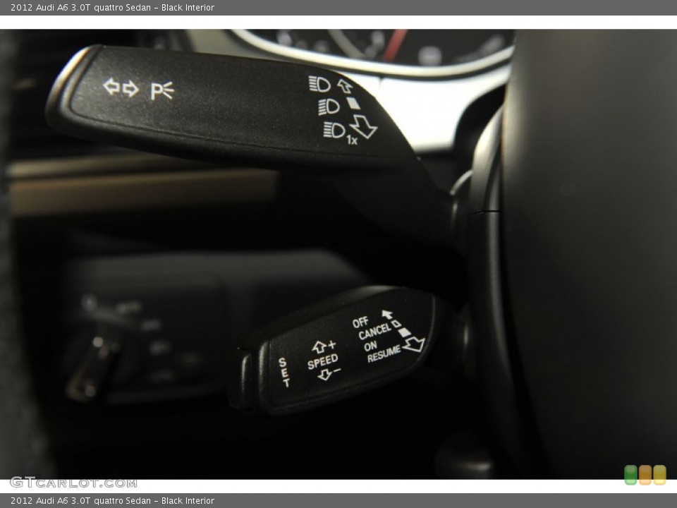 Black Interior Controls for the 2012 Audi A6 3.0T quattro Sedan #53574533