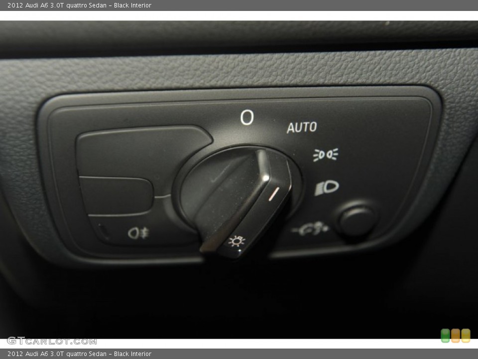 Black Interior Controls for the 2012 Audi A6 3.0T quattro Sedan #53574549