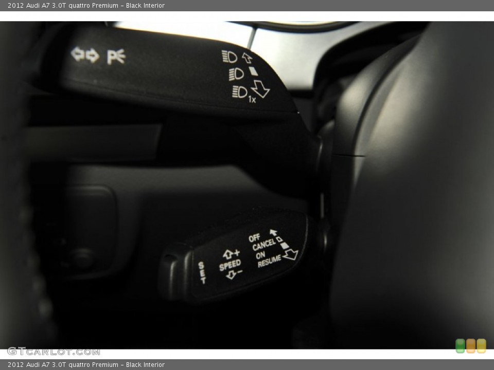 Black Interior Controls for the 2012 Audi A7 3.0T quattro Premium #53576484