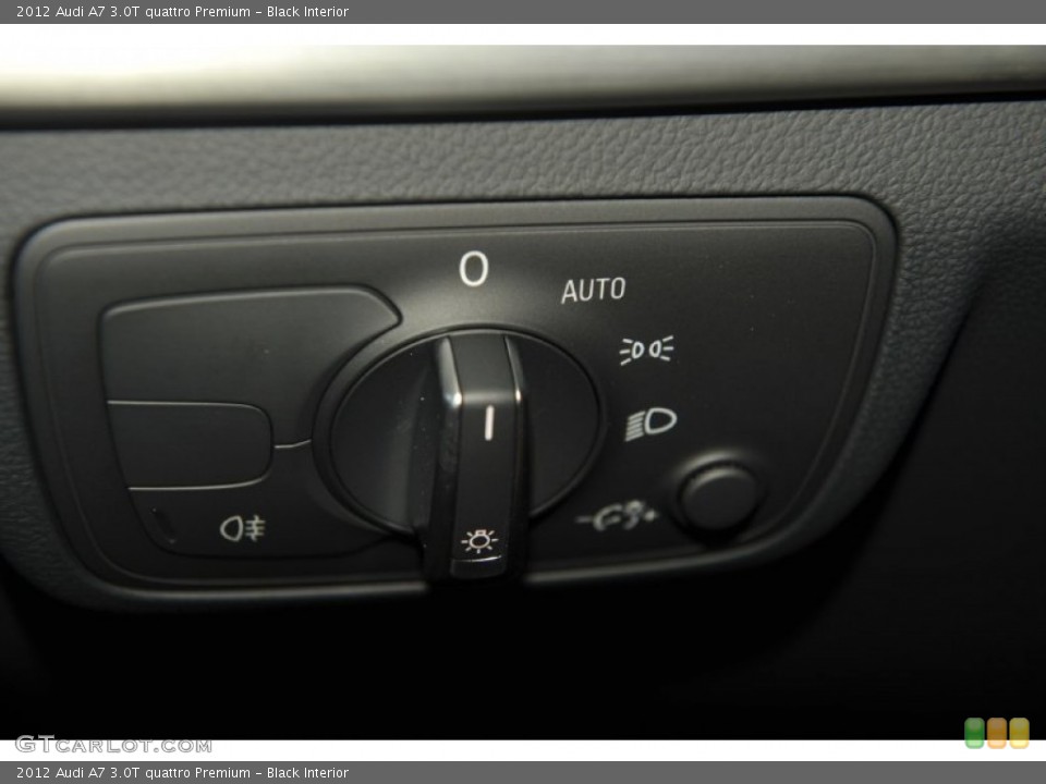 Black Interior Controls for the 2012 Audi A7 3.0T quattro Premium #53576496