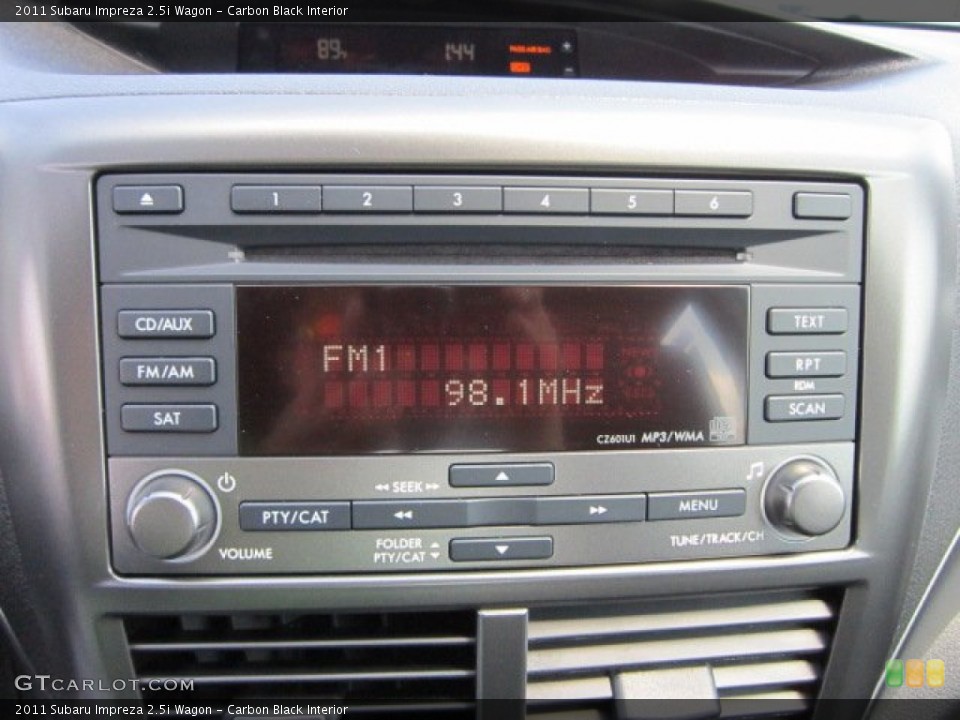 Carbon Black Interior Audio System for the 2011 Subaru Impreza 2.5i Wagon #53576651