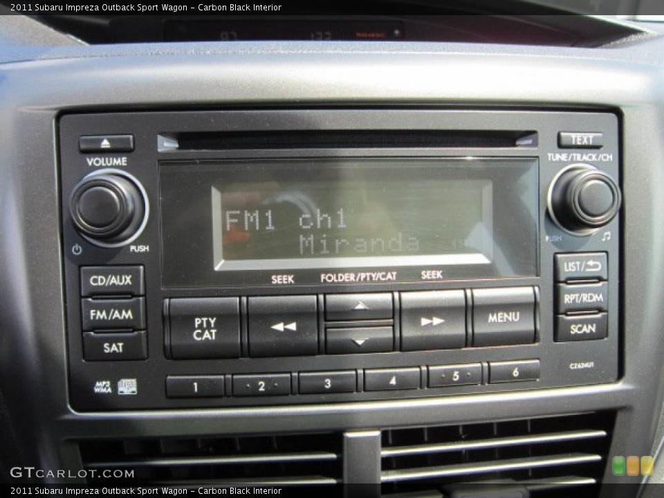 Carbon Black Interior Audio System for the 2011 Subaru Impreza Outback Sport Wagon #53576952