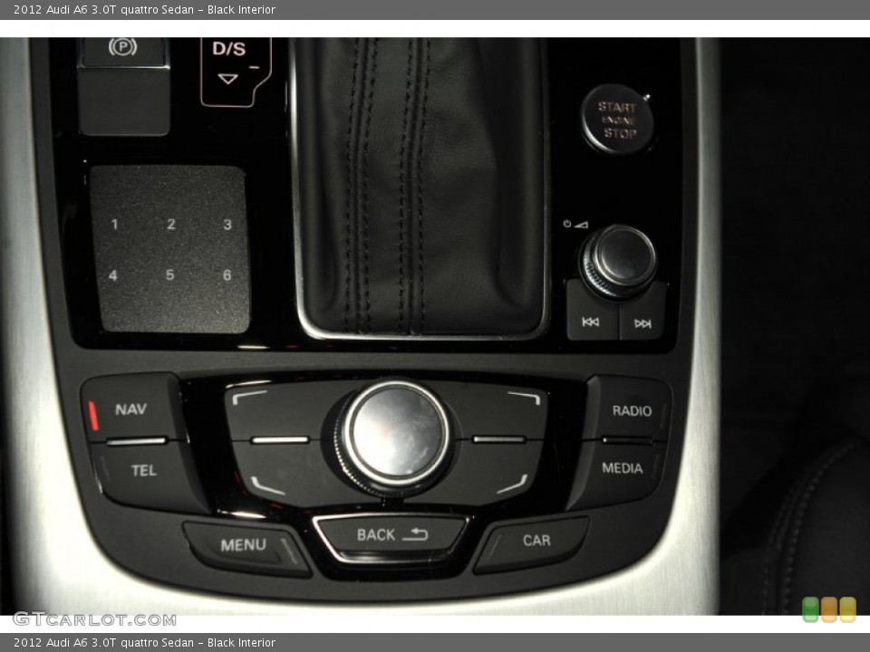 Black Interior Controls for the 2012 Audi A6 3.0T quattro Sedan #53577113