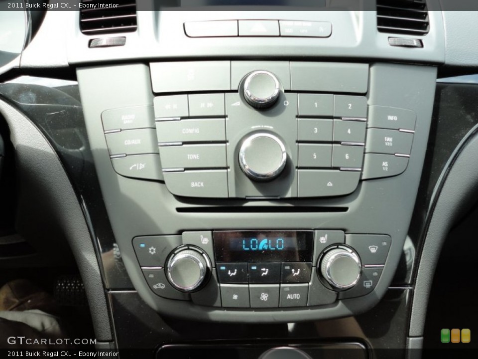 Ebony Interior Controls for the 2011 Buick Regal CXL #53579130