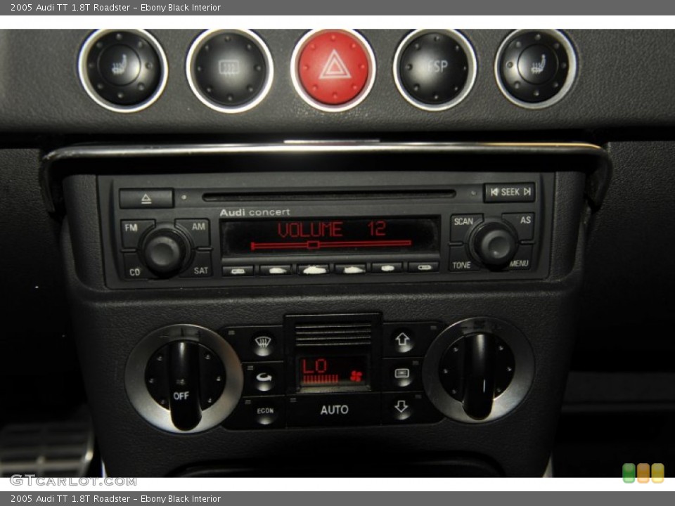 Ebony Black Interior Audio System for the 2005 Audi TT 1.8T Roadster #53579243