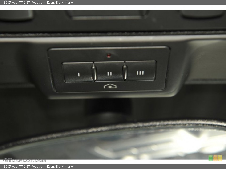 Ebony Black Interior Controls for the 2005 Audi TT 1.8T Roadster #53579322
